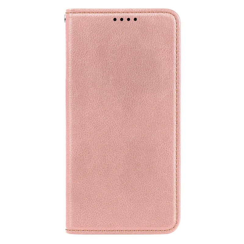 Capa Carteira para Xiaomi Redmi A5 4G (171,7mm) / Poco C71 4G com Bloqueio RFID, Couro, Fechamento Magnético Forte - Dourado Rose