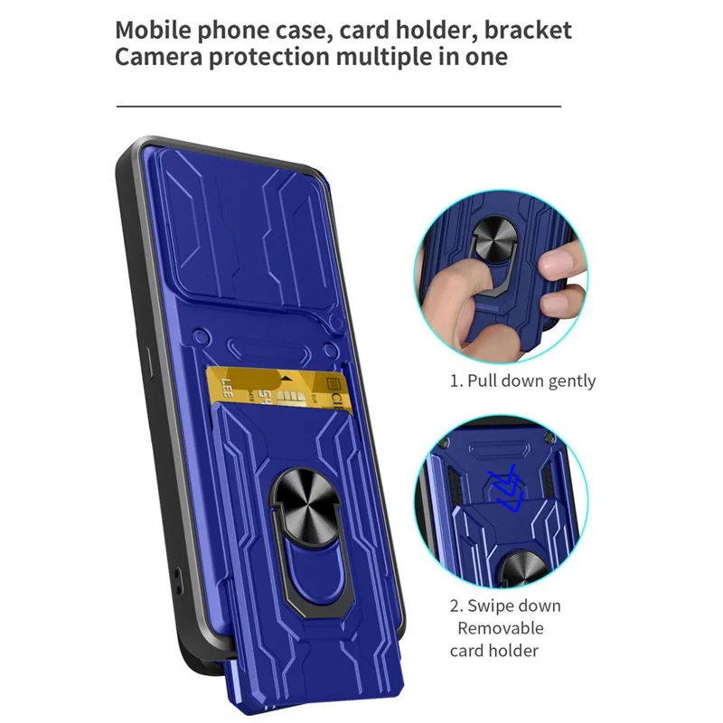 Compra em Bulk para Capa do Nothing Phone (2a) PC + TPU com Suporte e Proteção de Câmera - Preto