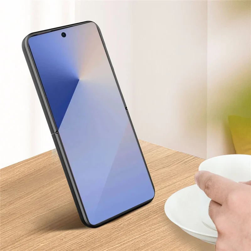 Achat en gros pour étui Samsung Galaxy Z Flip7 5G PC + TPU avec support - Noir