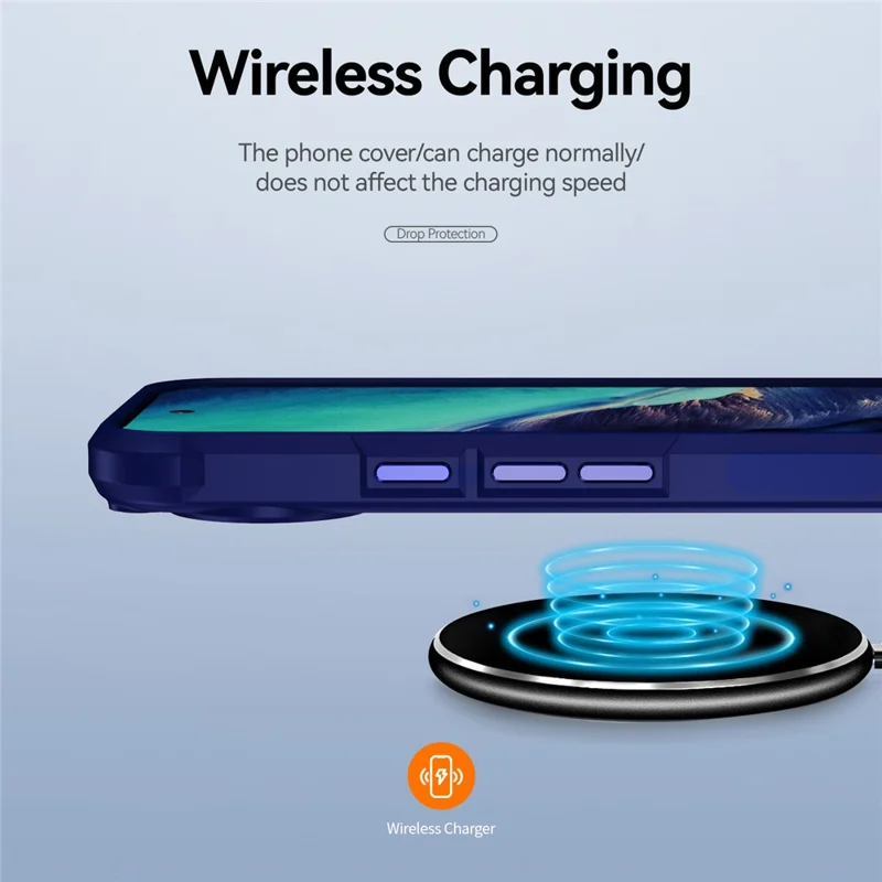 Bulk Purchasing For Google Pixel 9 Pro  /  Pixel 9 Case Anti-Drop Alloy Lens Frame PC + TPU Phone Cover - Blue