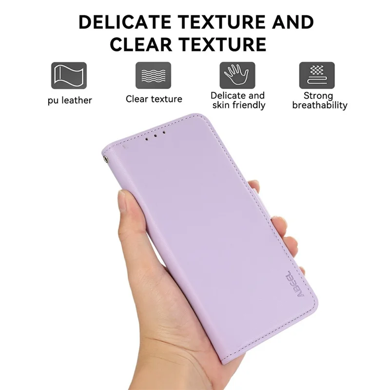 ABEEL Pour l'honneur 400 Pro 5G (Mondial) Étui en cuir avec portefeuille bloquant RFID - Violet