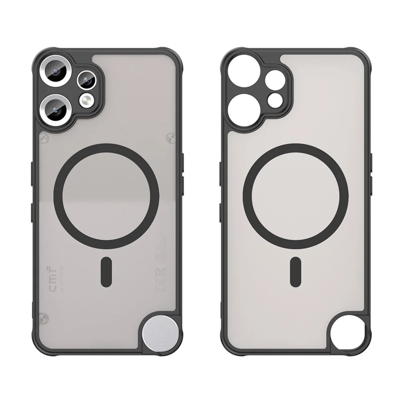 For Nothing CMF Phone 2 Pro Case Compatible with MagSafe Anti Drop PC + TPU Phone Cover - Black