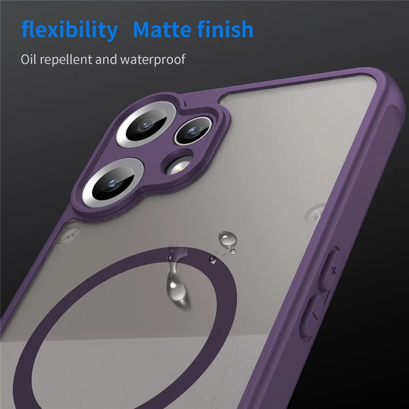 For Nothing CMF Phone 2 Pro Case Compatible with MagSafe Anti Drop PC + TPU Phone Cover - Purple