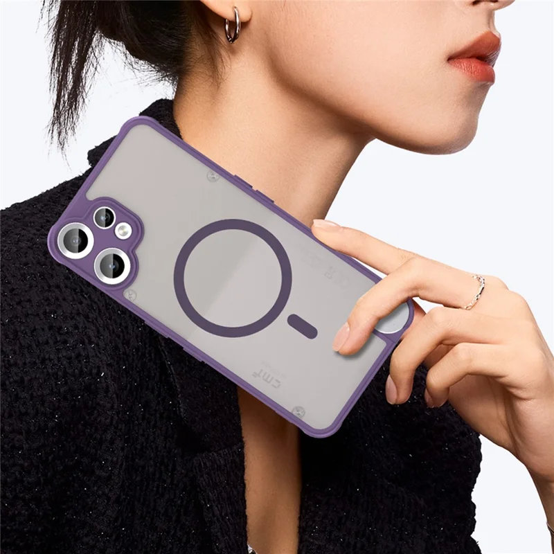 For Nothing CMF Phone 2 Pro Case Compatible with MagSafe Anti Drop PC + TPU Phone Cover - Purple