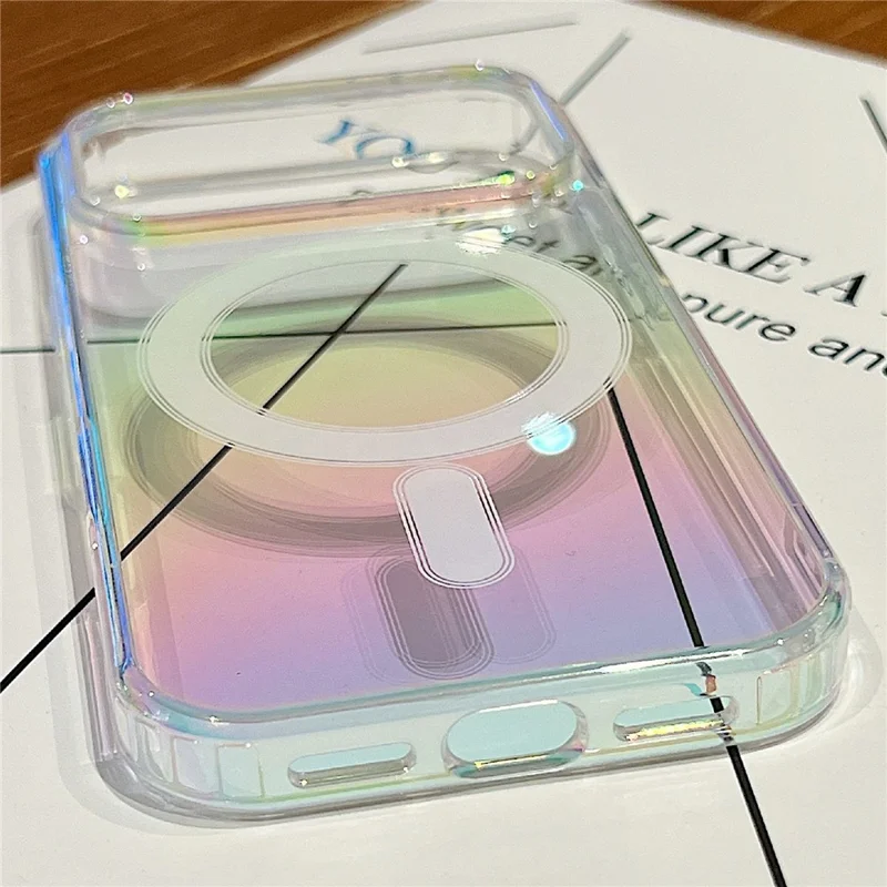 Custodia Air per iPhone 17 Compatibile con MagSafe, Cover per Telefono in Acrilico + TPU con Sfumatura