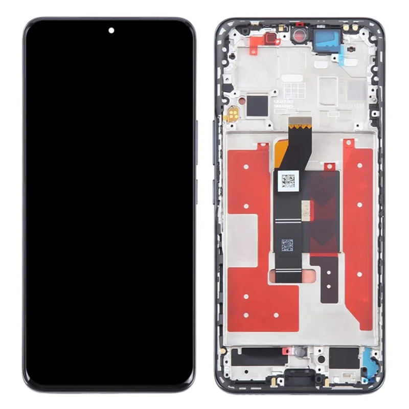 For Honor 100 5G MAA-AN00 OEM Grade S OLED Screen and Digitizer Assembly + Frame (Without Logo) - Black