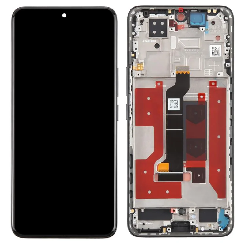 Pour l'honneur 200 5G ELI-AN00, ELI-NX9 Assemblage d'écran OLED et de numériseur OEM Grade S + Cadre (Sans logo) - Noir