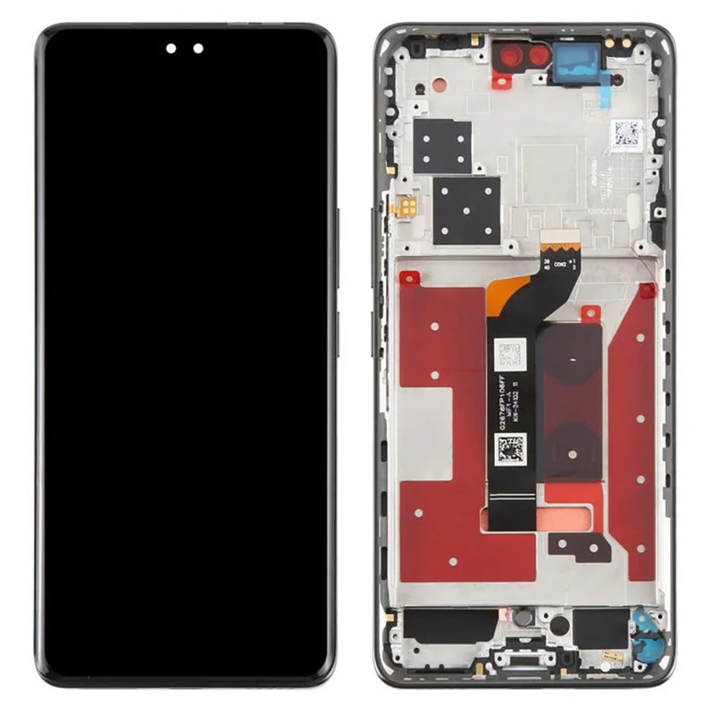Pour Honor 200 Pro 5G ELP-AN00, ELP-NX9 Assemblage Écran OLED de Qualité OEM et Numériseur + Châssis (Sans Logo) - Noir