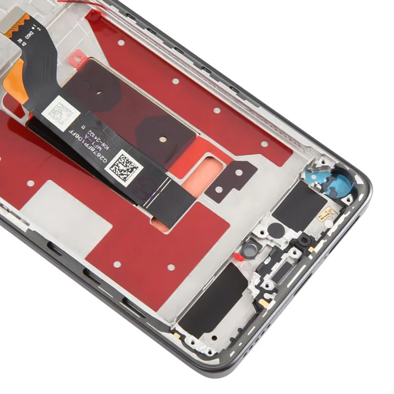 Pour Honor 200 Pro 5G ELP-AN00, ELP-NX9 Assemblage Écran OLED de Qualité OEM et Numériseur + Châssis (Sans Logo) - Noir