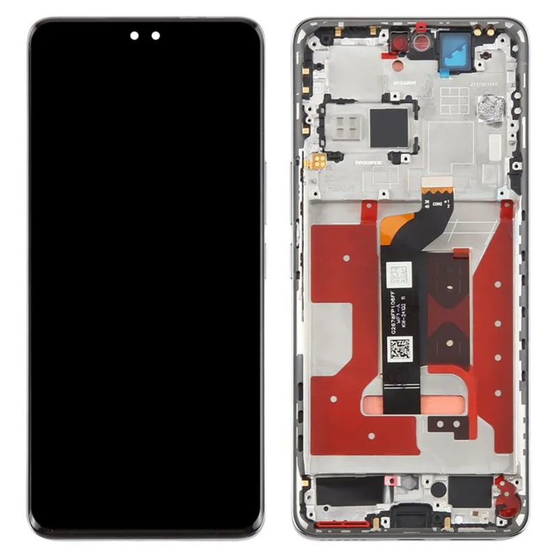 For Honor 300 Pro AMP-AN00 OEM-Qualitätsstufe S OLED-Bildschirm und Digitizer-Einheit + Rahmen (Ohne Logo) - Schwarz