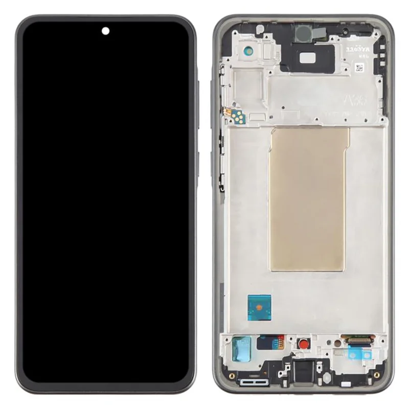 Für Samsung Galaxy A36 5G A366 OEM Grade S OLED Bildschirm und Digitizer Baugruppe + Rahmen (Ohne Logo) - Schwarz