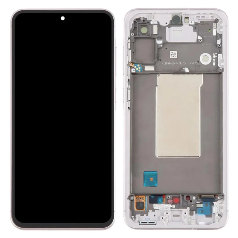 Per Samsung Galaxy A56 5G A566 Schermo AMOLED OEM Grade e Gruppo Digitalizzatore + Cornice (Senza Logo) - Rosa