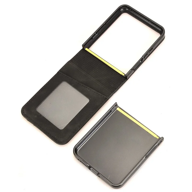 Funda para Motorola Razr 60 Ultra 5G / Razr Ultra 2025 5G con Diseño Separable, Ranura para Tarjetas, Cuero + Funda de Teléfono de PC - Rosa
