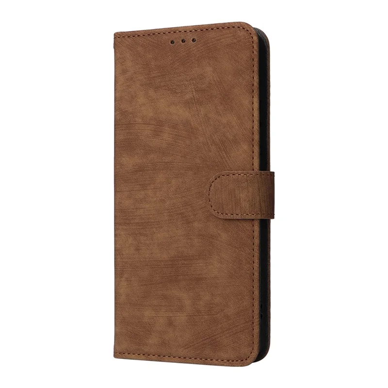 For Oppo Reno14 5G (Global) Case Wallet RFID Blocking PU Leather Phone Cover Stand with Strap - Brown