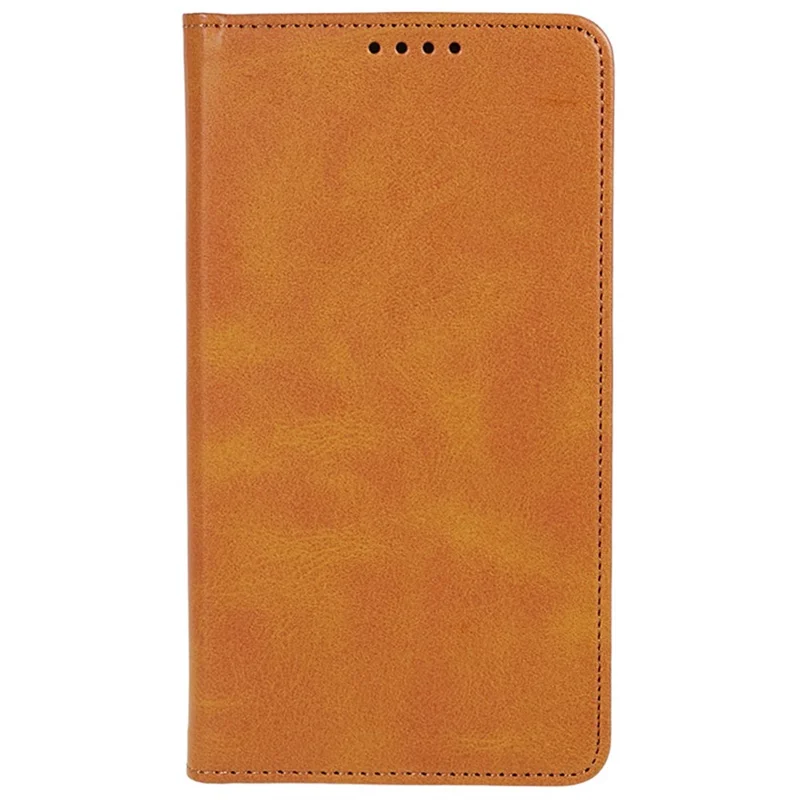 For Xiaomi Redmi A5 4G (171.7mm) / Poco C71 4G Case Strong Magnetic PU Leather Phone Cover Calf Texture - Khaki