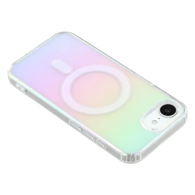 Für iPhone 16e Hülle kompatibel mit MagSafe Acryl + TPU Farbverlauf Handyhülle
