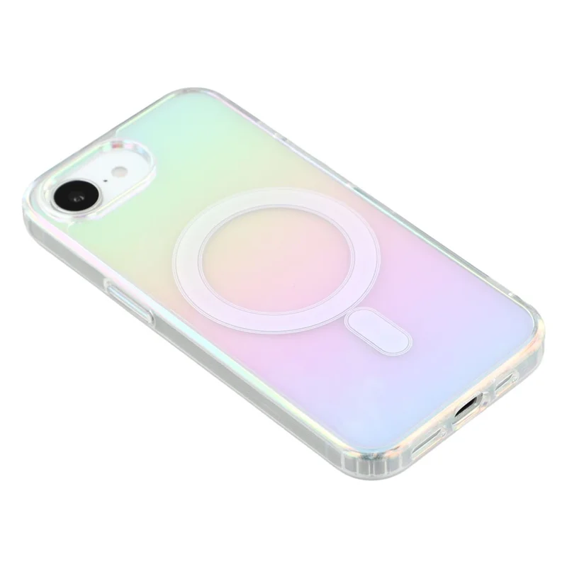 Für iPhone 16e Hülle kompatibel mit MagSafe Acryl + TPU Farbverlauf Handyhülle