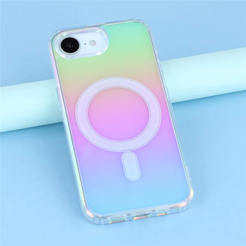 Für iPhone 16e Hülle kompatibel mit MagSafe Acryl + TPU Farbverlauf Handyhülle