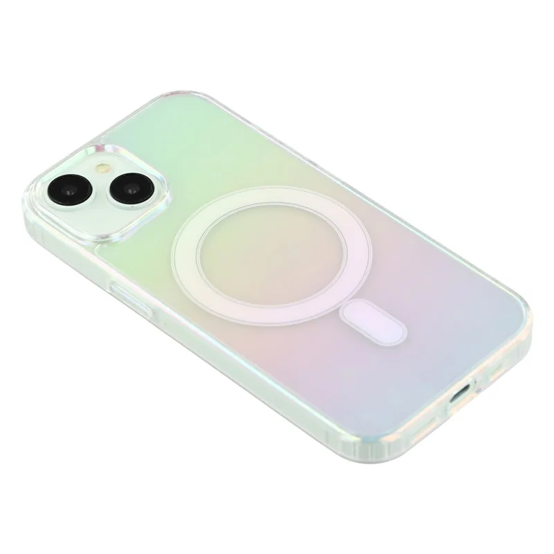 Für iPhone 14 Plus Slim Case Acryl + TPU Gradient Handyhülle kompatibel mit MagSafe