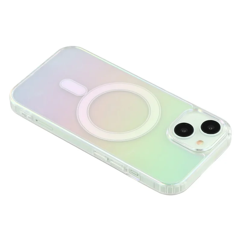 Für iPhone 15 Plus Slim Case Acryl + TPU Gradient Handyhülle, kompatibel mit MagSafe