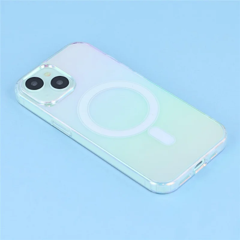 Für iPhone 14 Dünne Hülle Acryl + TPU Gradient Handyhülle Kompatibel mit MagSafe