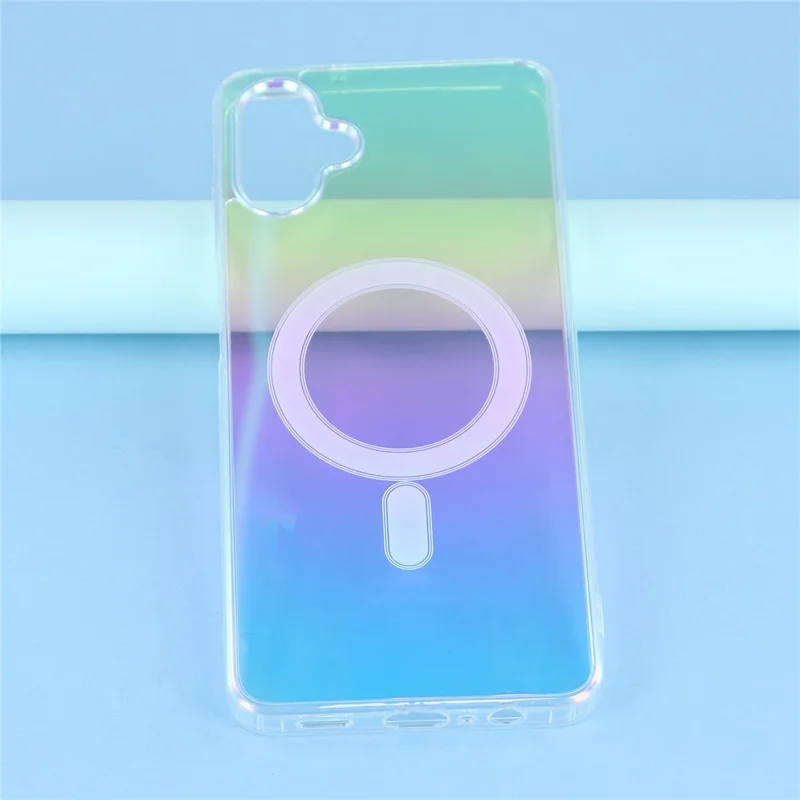 Capa compatível com Samsung Galaxy A06 5G / A06 4G com MagSafe Acrílico + Capa de telefone gradiente TPU