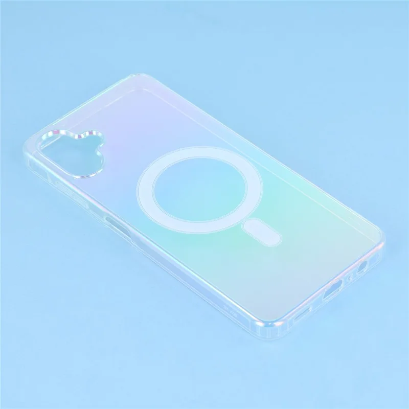 Capa compatível com Samsung Galaxy A06 5G / A06 4G com MagSafe Acrílico + Capa de telefone gradiente TPU
