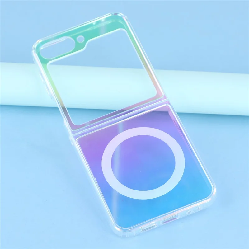 For Samsung Galaxy Z Flip6 5G Case Compatible with MagSafe Acrylic + TPU Gradient Phone Cover