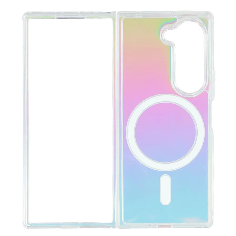 Étui pour Samsung Galaxy Z Fold6 5G Compatible avec MagSafe Acrylique + TPU Coque de Téléphone Dégradé