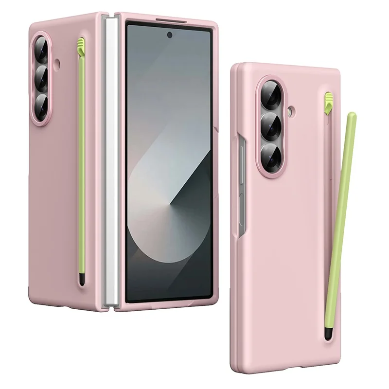 Capa para Samsung Galaxy Z Fold7 5G Rígida de PC para Celular com Caneta Stylus - Rosa