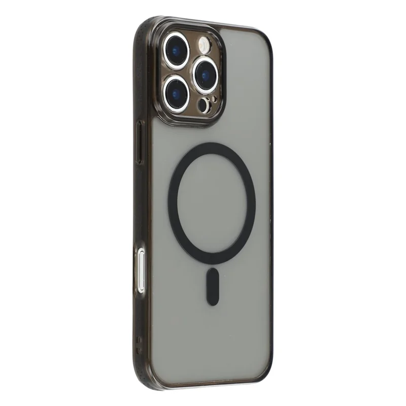 X-LEVEL Funda Magnética para iPhone 16 Pro Max Carcasa de PC y TPU Transparente - Negro Transparente