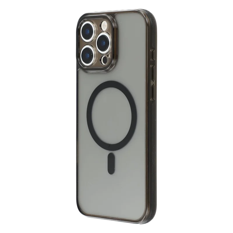 X-LEVEL Funda Magnética para iPhone 16 Pro Max Carcasa de PC y TPU Transparente - Negro Transparente