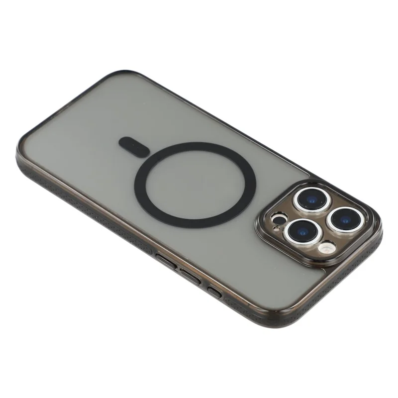 X-LEVEL Funda Magnética para iPhone 16 Pro Max Carcasa de PC y TPU Transparente - Negro Transparente