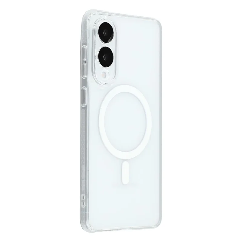X-LEVEL For Samsung Galaxy S25 Edge Magnetic Case PC TPU Translucent Phone Back Cover - Transparent