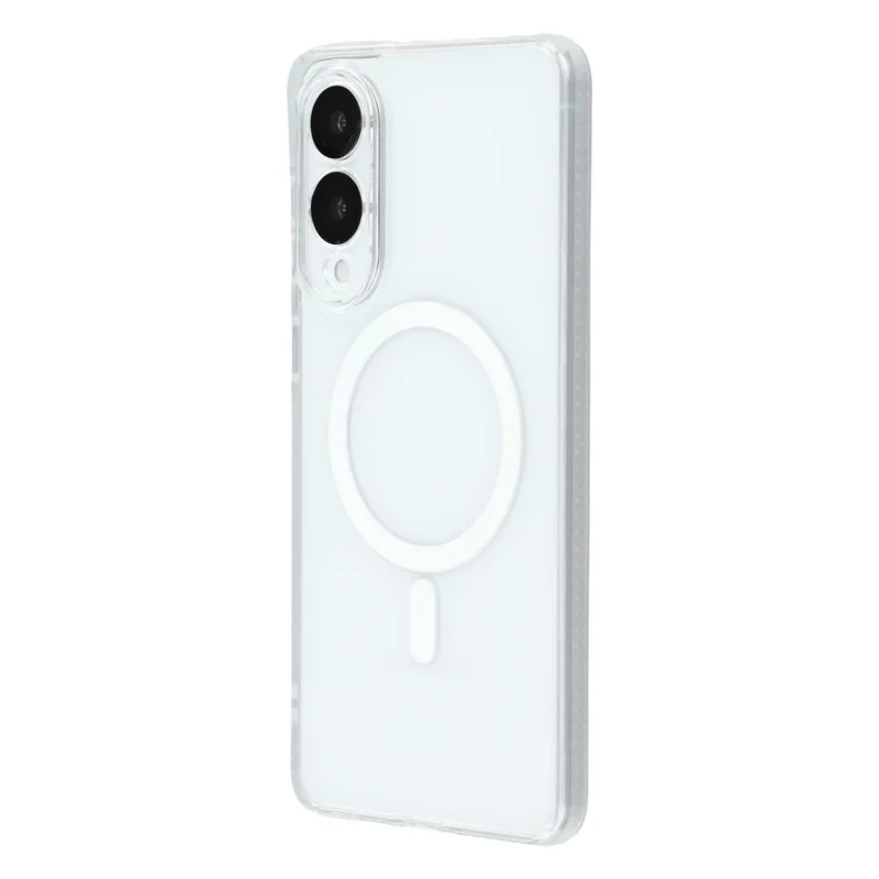 X-LEVEL For Samsung Galaxy S25 Edge Magnetic Case PC TPU Translucent Phone Back Cover - Transparent