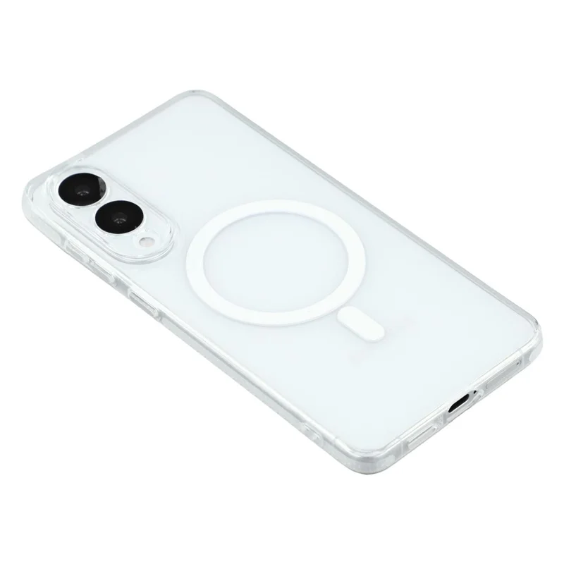 X-LEVEL For Samsung Galaxy S25 Edge Magnetic Case PC TPU Translucent Phone Back Cover - Transparent