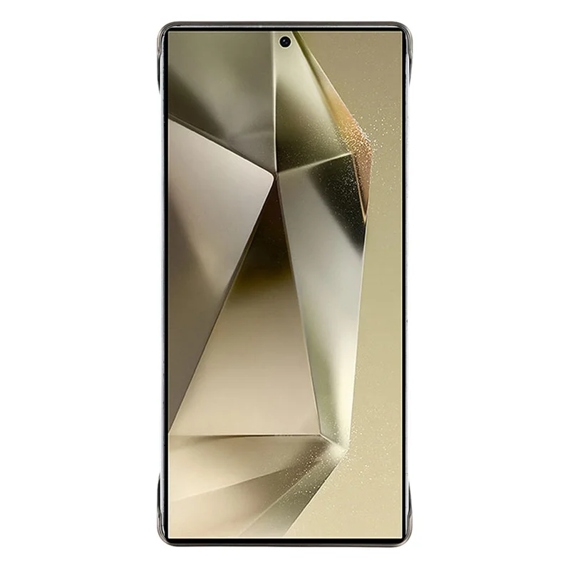 KIGC For Samsung Galaxy S24 Ultra Magnetic Case Electroplating PC + PU Phone Back Cover - Gold