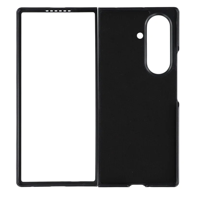 X-LEVEL For Samsung Galaxy Z Fold7 5G Case Carbon Fiber Texture PU Leather + PC Phone Cover - Black