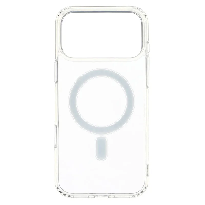 Capa para iPhone 17 Pro Max Compatível com MagSafe TPU + Acrílico Capa de Telefone Transparente