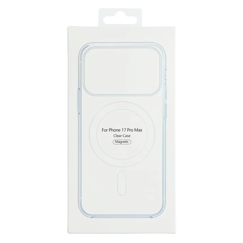 Capa para iPhone 17 Pro Max Compatível com MagSafe TPU + Acrílico Capa de Telefone Transparente