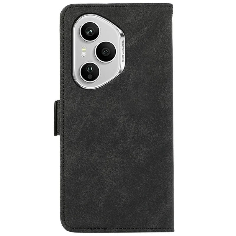 ABEEL For Honor 400 Pro 5G (Глобальный) Чехол из искусственной кожи Folio Stand View RFID Blocking Phone Cover - Черный