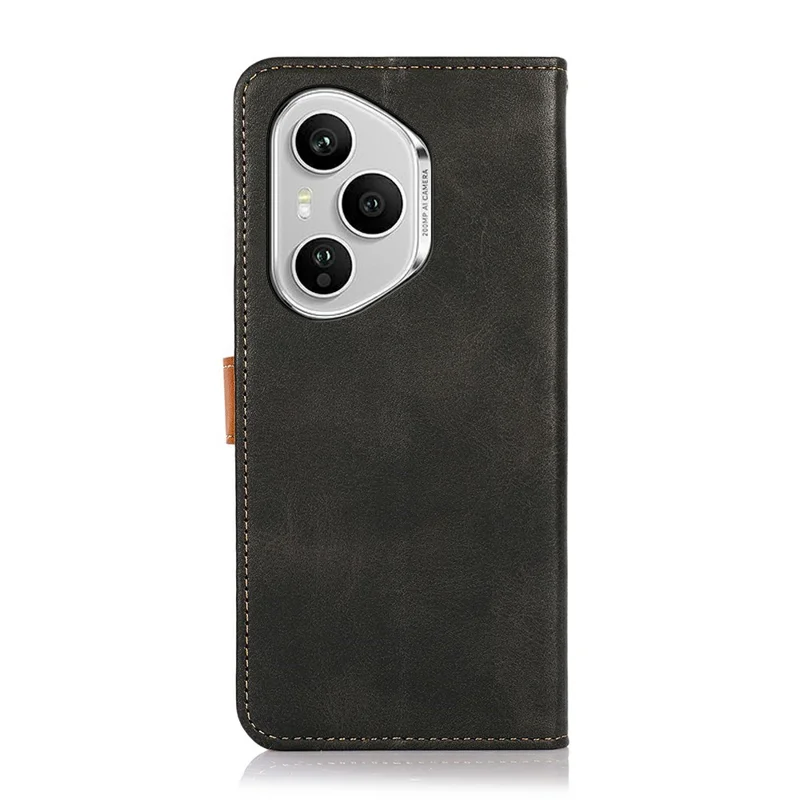 KHAZNEH For Honor 400 Pro 5G (Globale) Custodia Portafoglio per Telefono con Supporto, Cover a Libro in Pelle - Nero