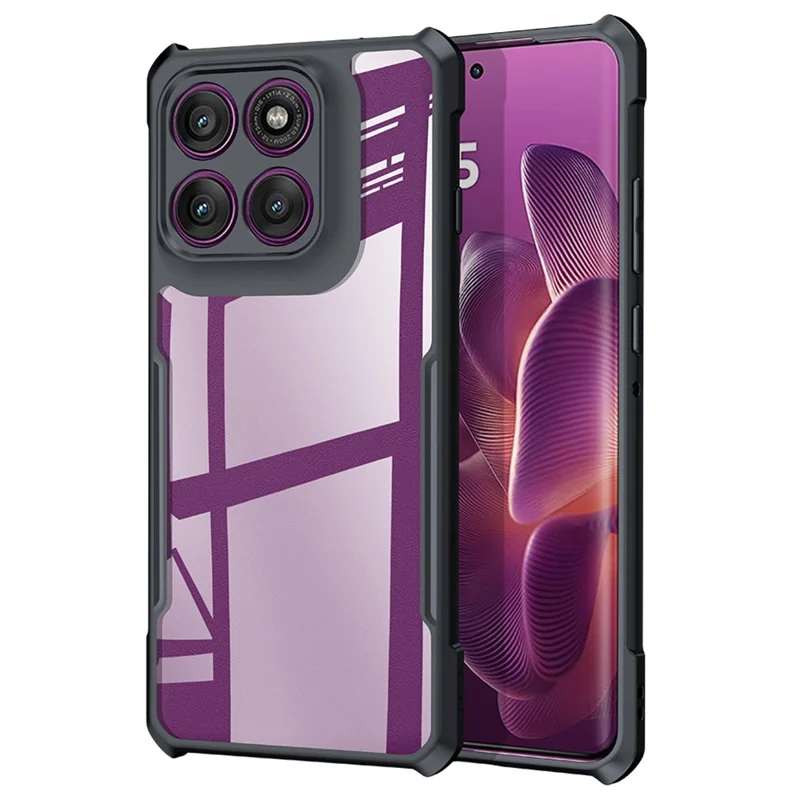 Чехол XUNDD для Motorola Edge 60 Pro 5G противоударный TPU + акриловый прозрачный задний защитный чехол для телефона