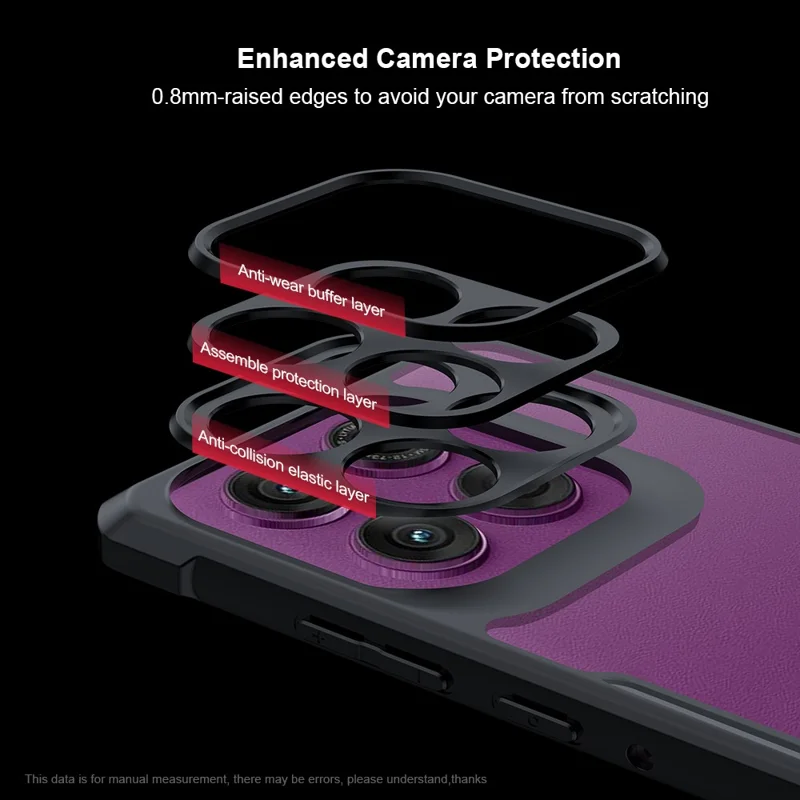 Чехол XUNDD для Motorola Edge 60 Pro 5G противоударный TPU + акриловый прозрачный задний защитный чехол для телефона