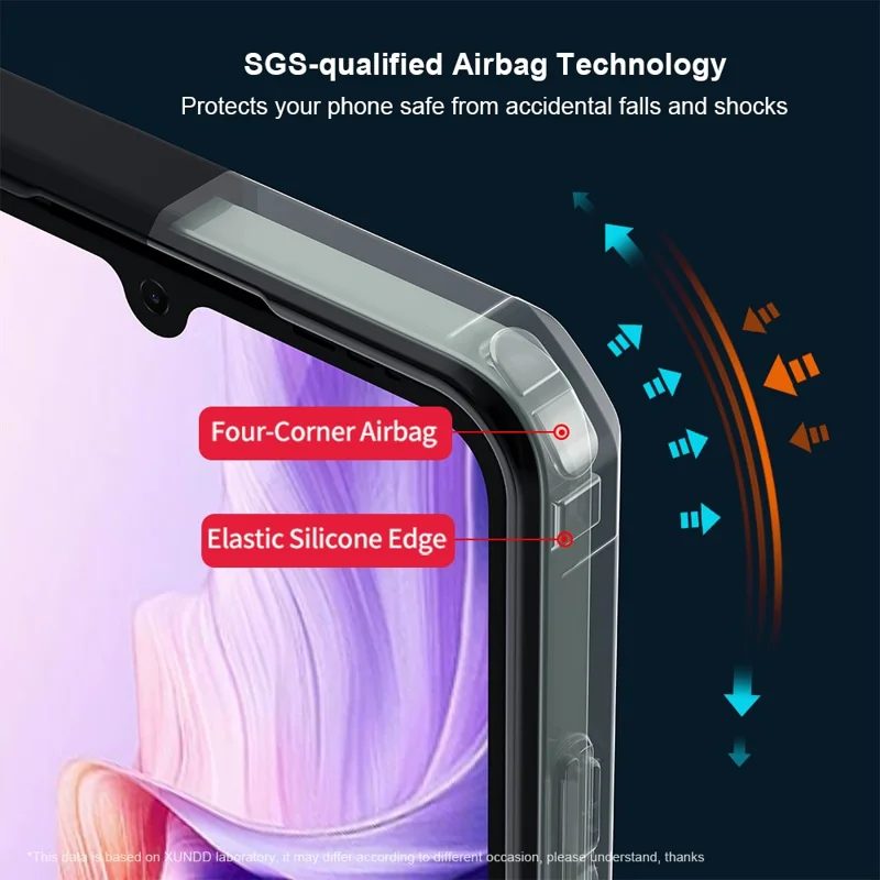 XUNDD Für ZTE Blade V70 Max Hülle Stoßfeste TPU + Acryl Transparente Rückseite Handyhülle