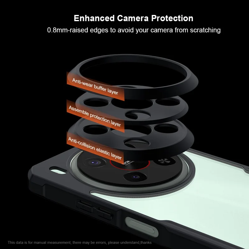 XUNDD Für ZTE Blade V70 Max Hülle Stoßfeste TPU + Acryl Transparente Rückseite Handyhülle