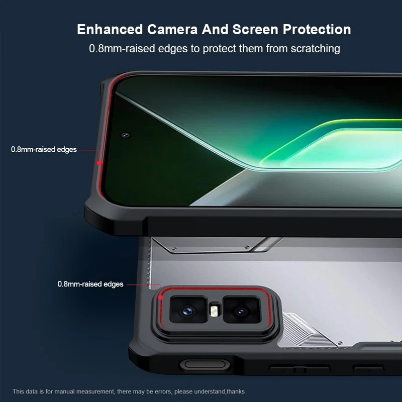 XUNDD Hülle für Infinix GT 30 Pro 5G – Stoßfeste TPU + Acryl Transparente Rückseite Handyhülle