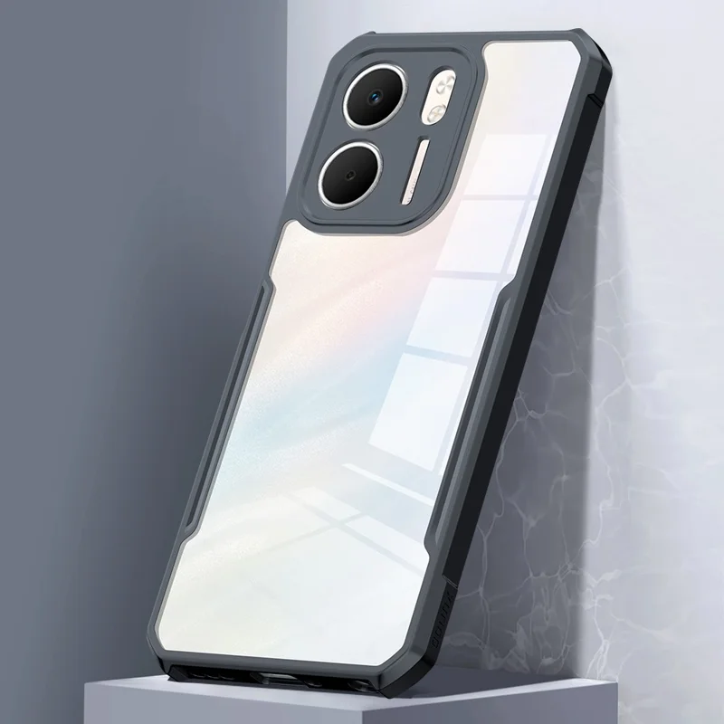 Funda XUNDD para Oppo A5x 5G / 4G Antideslizante TPU + Carcasa Trasera Transparente de Acrílico