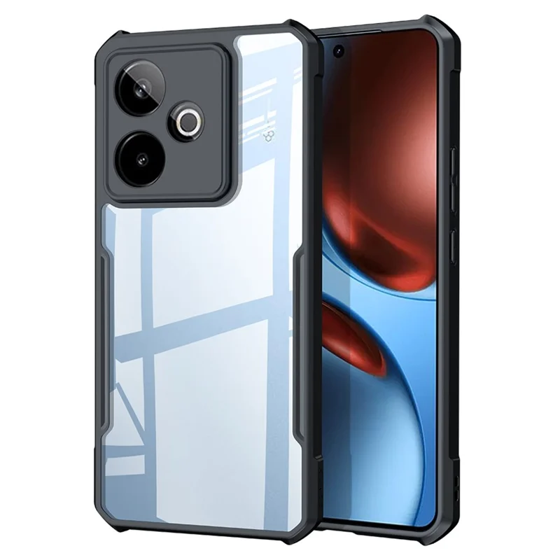 XUNDD Per Realme GT 7T 5G / GT 7 5G Cover Antiurto TPU + Acrilico Trasparente Posteriore per Cellulare