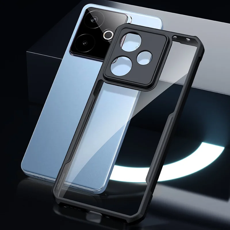 XUNDD Per Realme GT 7T 5G / GT 7 5G Cover Antiurto TPU + Acrilico Trasparente Posteriore per Cellulare